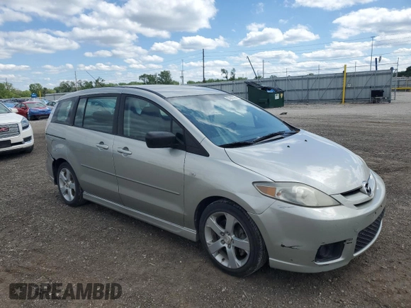 2006 Mazda 5 Touring with VIN JM1CR293760119250, listed as a Copart auction lot 57667325 with 121,226 mi miles and Salvage title. Bid and sale history available at DreamBid. Image 4.