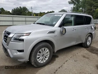 2022 Nissan Armada SV with VIN JN8AY2AD4N9675223, listed as a Copart auction lot 71492594 with 41,875 mi miles and Salvage Title. Bid and sale history available at carsss.com. Image 1.