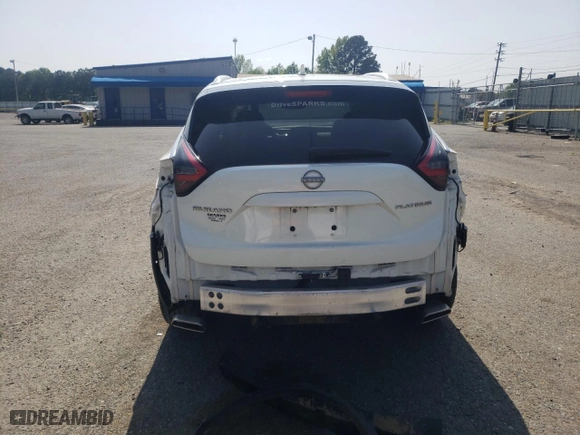 2023 Nissan Murano Platinum with VIN 5N1AZ2DJ3PC114829, listed as a Copart auction lot 51011075 with 60,729 mi miles and Salvage Title. Bid and sale history available at carsss.com. Image 6.