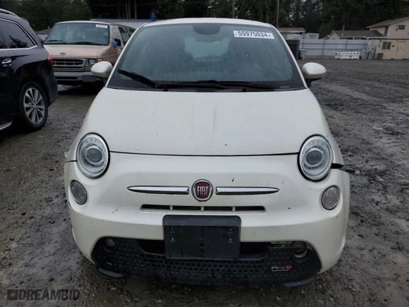 2014 FIAT 500e with VIN 3C3CFFGE5ET172992, listed as a Copart auction lot 55975034 with 146,666 mi miles and Clean Title. Bid and sale history available at carsss.com. Image 5.