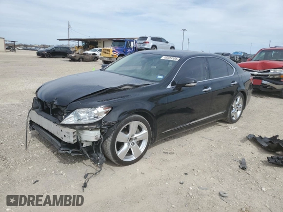 2011 Lexus LS 460 z VIN JTHBL5EF1B5104611, wystawiony jako Copart lot #49209505 z przebiegiem 155 503 mil mil oraz Szkoda całkowita • Salvage title. Historia ofert i sprzedaży dostępna na DreamBid. Obrazek 1.