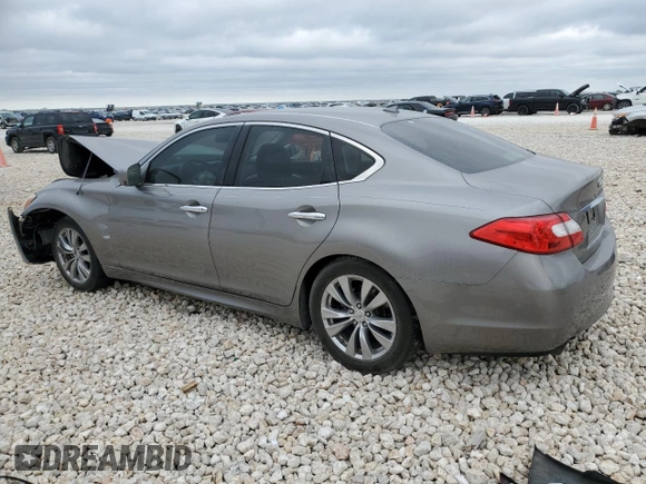 2013 Infiniti M37 with VIN JN1BY1AP0DM512605, listed as a Copart auction lot 48675735 with 129,598 mi miles and Salvage Title. Bid and sale history available at carsss.com. Image 2.