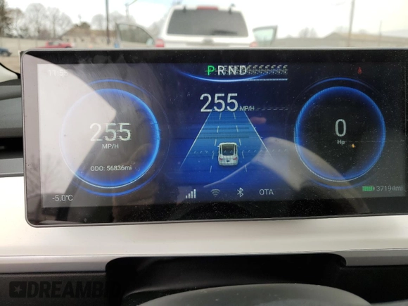 2022 Tesla Model 3 Long Range with VIN 5YJ3E1EB4NF164276, listed as a Copart auction lot 45802865 with 56,836 mi miles and Salvage Title. Bid and sale history available at DreamBid. Image 9.