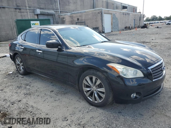 2013 Infiniti M37 with VIN JN1BY1AP7DM511726, listed as a Copart auction lot 68350934 with 181,573 mi miles and Salvage Title. Bid and sale history available at carsss.com. Image 4.