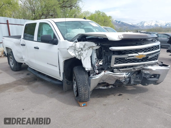 2014 Chevrolet Silverado 1500 Work Truck with VIN 3GCUKPEH2EG425385, listed as a IAAI auction lot 42041335 with 51,453 mi miles and . Bid and sale history available at DreamBid. Image 1.