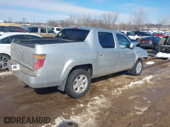 2007 Honda Ridgeline RTL w/Leather with VIN 2HJYK16547H516191, listed as a IAAI auction lot 41707254 with 179,917 mi miles. Bid and sale history available at carsss.com. Image 4.
