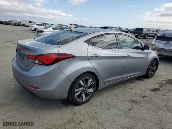 2015 Hyundai Elantra Limited with VIN 5NPDH4AE4FH590243, listed as a Copart auction lot 49930405 with 172,210 mi miles and Clean Title. Bid and sale history available at carsss.com. Image 3.