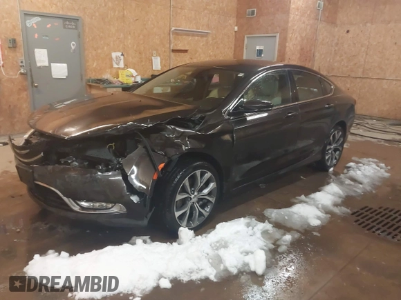 2015 Chrysler 200 C with VIN 1C3CCCCG7FN581463, listed as a IAAI auction lot 41592641 with 108,300 mi miles. Bid and sale history available at carsss.com. Image 17.