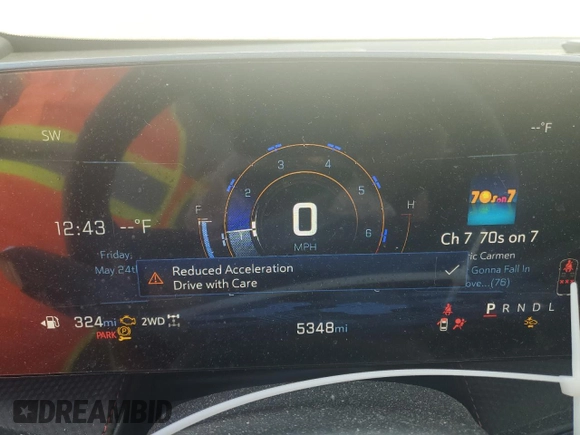 2025 Chevrolet Equinox AWD RS z VIN 3GNAXTEG9SL126104, wystawiony jako Copart lot #43337995 z przebiegiem 5 348 mil mil oraz Szkoda całkowita • Salvage title. Historia ofert i sprzedaży dostępna na DreamBid. Obrazek 9.