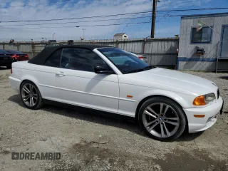 2001 BMW 3 Series 330Ci with VIN WBABS53401JU86736, listed as a Copart auction lot 58272325 with Not provided miles and Salvage title. Bid and sale history available at DreamBid. Image 4.