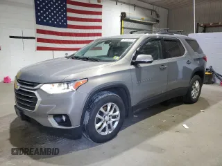 2018 Chevrolet Traverse LT Cloth with VIN 1GNEVGKW2JJ107653, listed as a Copart auction lot 54120975 with 137,491 mi miles and Salvage title. Bid and sale history available at DreamBid. Image 1.