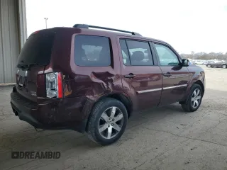 2013 Honda Pilot Touring with VIN 5FNYF4H96DB079063, listed as a Copart auction lot 50065955 with 215,535 mi miles and Salvage Title. Bid and sale history available at carsss.com. Image 3.