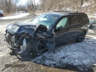2025 Dodge Durango GT Plus with VIN 1C4RDJDG1SC504275, listed as a Copart auction lot 44205795 with 1,350 mi miles and Salvage title. Bid and sale history available at DreamBid. Image 1.
