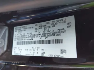 2016 Ford Escape S with VIN 1FMCU0F73GUC66472, listed as a IAAI auction lot 41060258 with 90,729 mi miles. Bid and sale history available at carsss.com. Image 9.