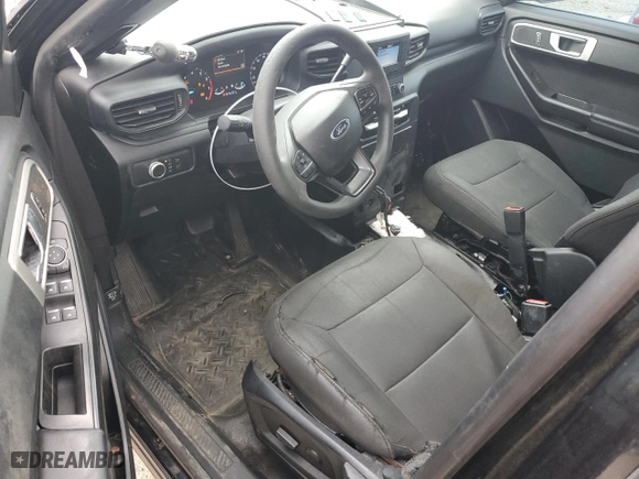 2021 Ford Police Interceptor Utility with VIN 1FM5K8AB0MGC43170, listed as a Copart auction lot 51700145 with 66,309 mi miles and Salvage Title. Bid and sale history available at carsss.com. Image 8.