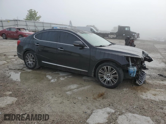 2016 Kia Cadenza Premium with VIN KNALN4D71G5221534, listed as a Copart auction lot 57098144 with 77,783 mi miles and Salvage Title. Bid and sale history available at carsss.com. Image 4.