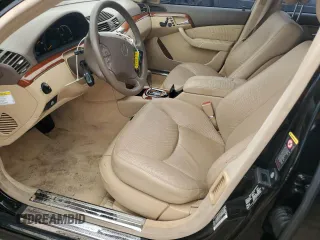2005 Mercedes-Benz S-Class 4.3L with VIN WDBNG70J25A440157, listed as a Copart auction lot 79240744 with 136,844 mi miles and Salvage Title. Bid and sale history available at carsss.com. Image 7.