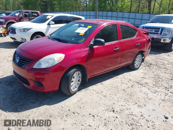 2014 Nissan Versa SV with VIN 3N1CN7AP3EL847465, listed as a IAAI auction lot 41988411 with 128,773 mi miles. Bid and sale history available at carsss.com. Image 2.