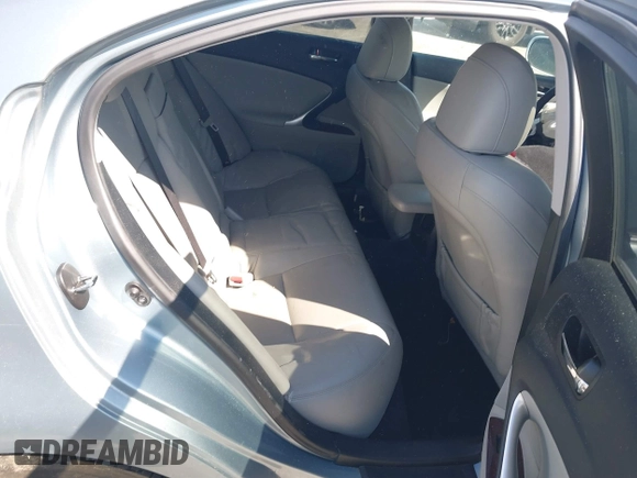 2008 Lexus IS 350 with VIN JTHBE262585020076, listed as a IAAI auction lot 41858756 with 98,045 mi miles and . Bid and sale history available at DreamBid. Image 8.
