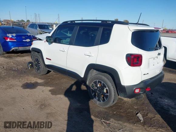 2023 Jeep Renegade Trailhawk with VIN ZACNJDC17PPP43822, listed as a IAAI auction lot 41081187 with 9,256 mi miles and . Bid and sale history available at DreamBid. Image 3.
