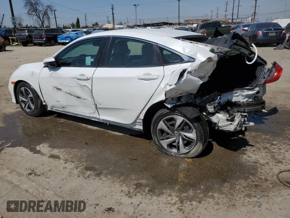 2020 Honda Civic LX z VIN 19XFC2F69LE201741, wystawiony jako Copart lot #49923505 z przebiegiem 57 538 mil mil oraz Szkoda całkowita • Salvage title. Historia ofert i sprzedaży dostępna na DreamBid. Obrazek 2.