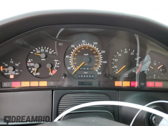 1992 Mercedes-Benz S 320 z VIN WDBGA32E0NA072676, wystawiony jako Copart lot #41447915 z przebiegiem 152 989 mil mil oraz Czysty tytuł • Clean title. Historia ofert i sprzedaży dostępna na DreamBid. Obrazek 9.