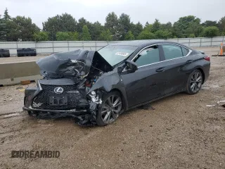 2021 Lexus ES 350 F Sport with VIN 58AGZ1B15MU109993, listed as a Copart auction lot 57430605 with Not provided miles and Salvage title. Bid and sale history available at DreamBid. Image 1.