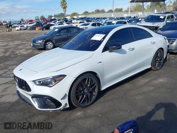 2021 Mercedes-Benz CLA 45 AMG with VIN W1K5J5DB4MN206125, listed as a IAAI auction lot 40928985 with 34,410 mi miles and . Bid and sale history available at DreamBid. Image 17.