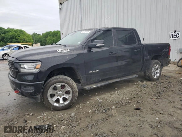 2019 Ram 1500 Big Horn with VIN 1C6SRFFT5KN698816, listed as a Copart auction lot 55287665 with 143,969 mi miles and Salvage title. Bid and sale history available at DreamBid. Image 1.