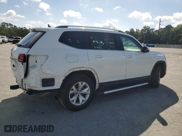 2018 Volkswagen Atlas SE with VIN 1V2CR2CA2JC532383, listed as a Copart auction lot 60138845 with 133,596 mi miles and Salvage title. Bid and sale history available at DreamBid. Image 3.