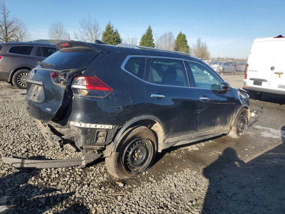 2017 Nissan Rogue SV with VIN KNMAT2MV6HP559326, listed as a Copart auction lot 44983465 with 202,756 mi miles and Salvage Title. Bid and sale history available at carsss.com. Image 3.