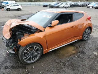 2016 Hyundai Veloster Turbo with VIN KMHTC6AE0GU299165, listed as a Copart auction lot 48708515 with 101,057 mi miles and Salvage title. Bid and sale history available at DreamBid. Image 1.