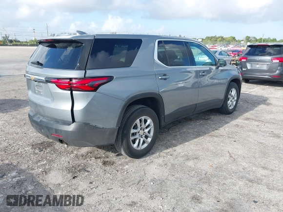 2023 Chevrolet Traverse LS with VIN 1GNERFKW3PJ263868, listed as a IAAI auction lot 41943188 with 28,144 mi miles. Bid and sale history available at carsss.com. Image 4.