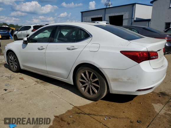 2018 Acura TLX Technology with VIN 19UUB1F50JA002526, listed as a Copart auction lot 65847825 with 57,767 mi miles and Salvage title. Bid and sale history available at DreamBid. Image 2.