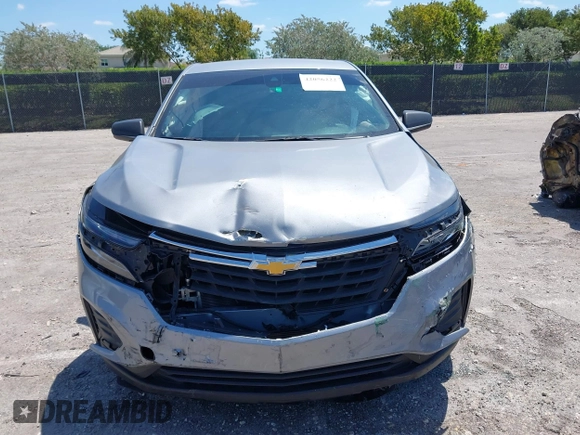 2024 Chevrolet Equinox LS with VIN 3GNAXHEG9RL168375, listed as a IAAI auction lot 42056222 with 8,615 mi miles and . Bid and sale history available at DreamBid. Image 12.