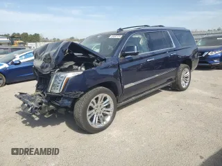 2018 Cadillac Escalade ESV Premium Luxury z VIN 1GYS4JKJ0JR163361, wystawiony jako Copart lot #49492125 z przebiegiem 156 794 mil mil oraz Czysty tytuł • Clean title. Historia ofert i sprzedaży dostępna na DreamBid. Obrazek 1.