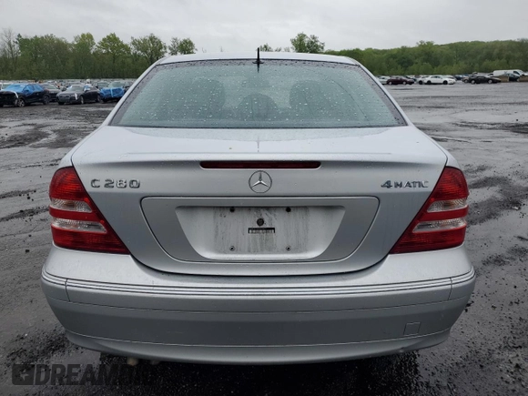 2006 Mercedes-Benz C 280 Luxury with VIN WDBRF92H96F815024, listed as a Copart auction lot 55578365 with 178,356 mi miles and Salvage title. Bid and sale history available at DreamBid. Image 6.