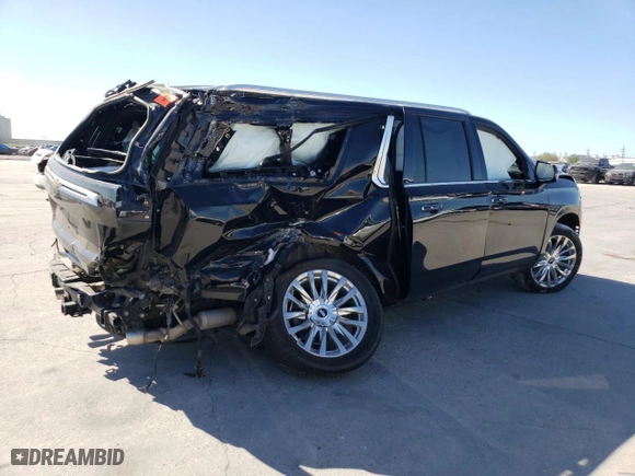 2021 Chevrolet Suburban High Country with VIN 1GNSKGKL3MR208644, listed as a Copart auction lot 49566724 with 0 mi miles and Salvage Title. Bid and sale history available at carsss.com. Image 3.