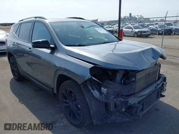 2021 GMC Terrain SLT with VIN 3GKALVEV8ML365374, listed as a IAAI auction lot 41780272 with 97,660 mi miles and . Bid and sale history available at carsss.com. Image 1.