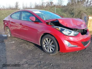 2016 Hyundai Elantra Limited with VIN KMHDH4AE6GU518866, listed as a IAAI auction lot 40957434 with 47,494 mi miles. Bid and sale history available at carsss.com. Image 1.