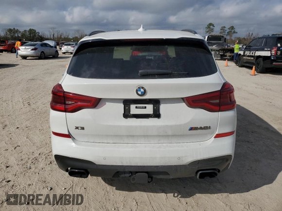 2020 BMW X3 M40i with VIN 5UXTY9C00L9C93079, listed as a Copart auction lot 44210585 with 53,087 mi miles and Salvage Title. Bid and sale history available at DreamBid. Image 6.