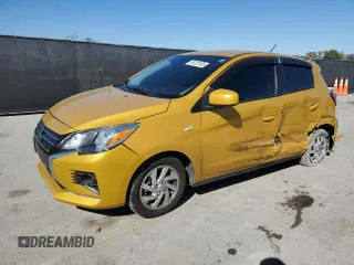2021 Mitsubishi Mirage ES with VIN ML32AUHJ2MH000912, listed as a Copart auction lot 60517805 with 36,996 mi miles and Non repairable. Bid and sale history available at DreamBid. Image 1.