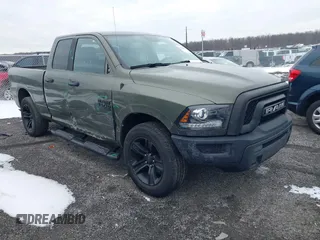 2021 Ram 1500 Classic Warlock with VIN 1C6RR7GG1MS531086, listed as a IAAI auction lot 41240331 with 42,593 mi miles. Bid and sale history available at carsss.com. Image 1.