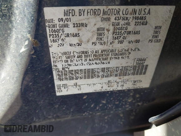 2002 Ford Escape XLT z VIN 1FMCU03192KA63624, wystawiony jako IAAI lot #42545147 z przebiegiem 189 522 mil mil oraz . Historia ofert i sprzedaży dostępna na DreamBid. Obrazek 9.
