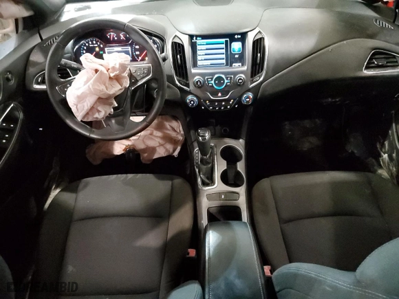 2016 Chevrolet Cruze LT with VIN 1G1BE5SM1G7267911, listed as a Copart auction lot 45299285 with 0 mi miles and Salvage Title. Bid and sale history available at carsss.com. Image 8.