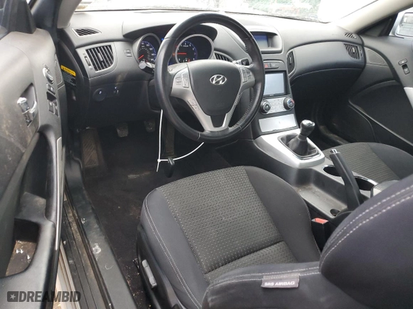 2010 Hyundai Genesis Coupe Premium with VIN KMHHT6KD1AU005307, listed as a Copart auction lot 43138695 with 150,061 mi miles and Salvage Title. Bid and sale history available at carsss.com. Image 8.