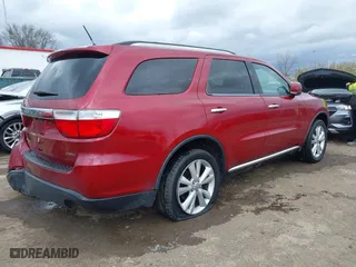 2013 Dodge Durango Crew with VIN 1C4RDJDG8DC540399, listed as a IAAI auction lot 42041455 with 126,435 mi miles. Bid and sale history available at carsss.com. Image 4.
