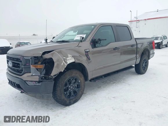 2023 Ford F-150 XL with VIN 1FTFW1E85PFA33757, listed as a IAAI auction lot 41266489 with 8,655 mi miles. Bid and sale history available at carsss.com. Image 22.