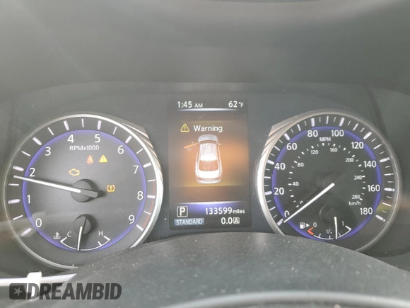 2014 Infiniti Q50 with VIN JN1BV7AP4EM687842, listed as a Copart auction lot 42549085 with 133,599 mi miles and Salvage Title. Bid and sale history available at DreamBid. Image 9.