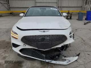 2024 Genesis G70 2.5T with VIN KMTG34SC8RU137005, listed as a Copart auction lot 45147975 with 5,448 mi miles and Salvage Title. Bid and sale history available at carsss.com. Image 5.